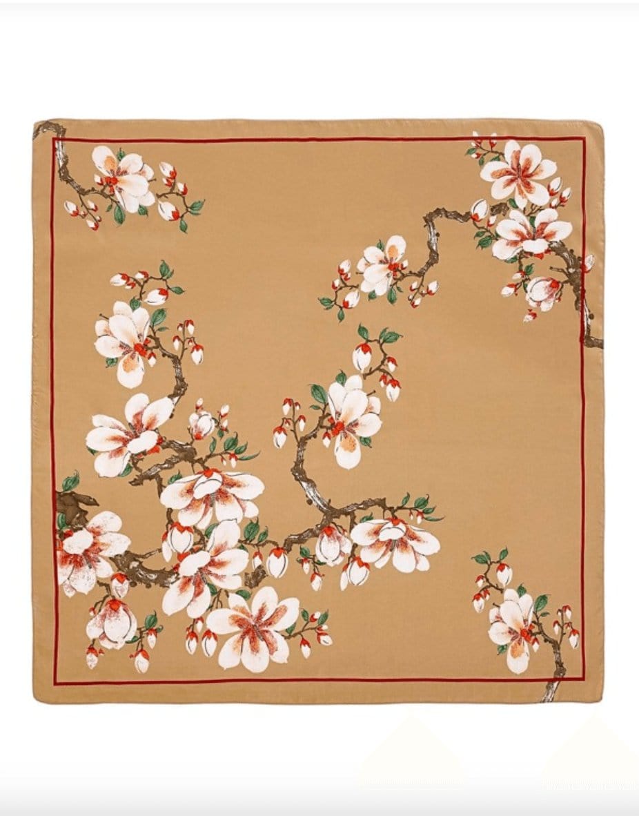 Foulard Carré Fleuri