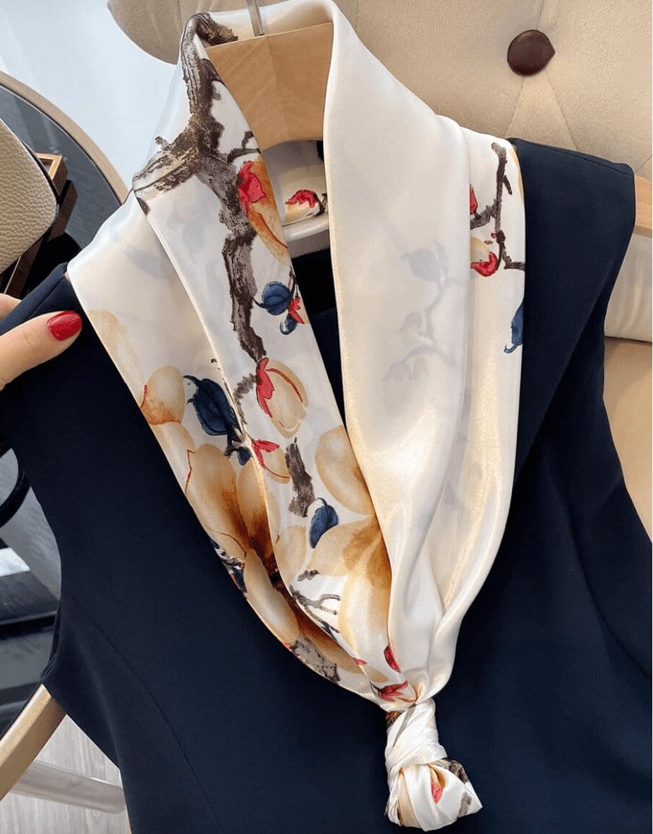 Foulard Carré Fleuri