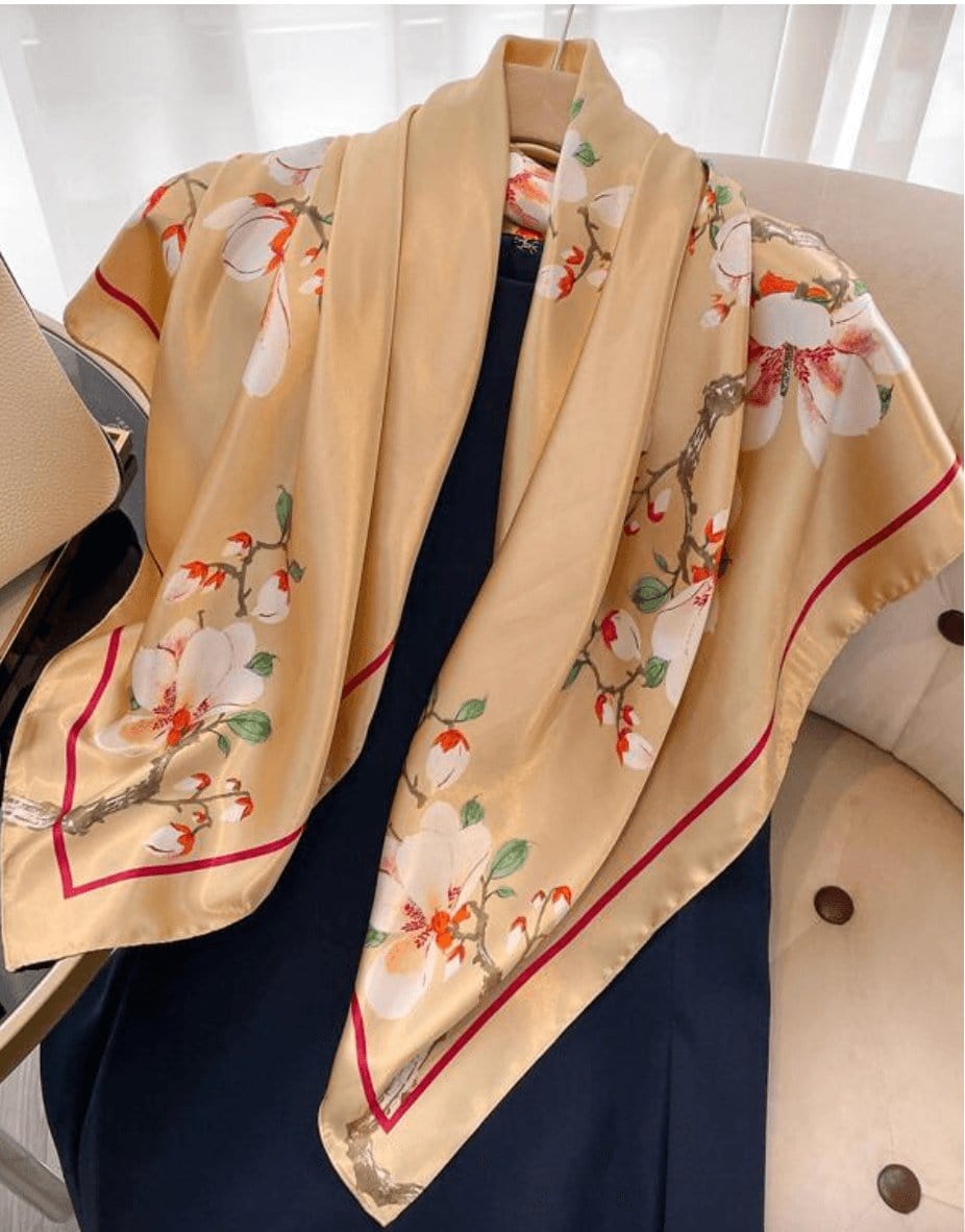 Foulard Carré Fleuri