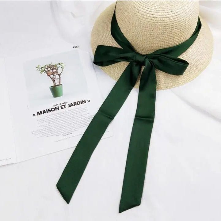 Foulard Ceinture Luxe Satiné Vert