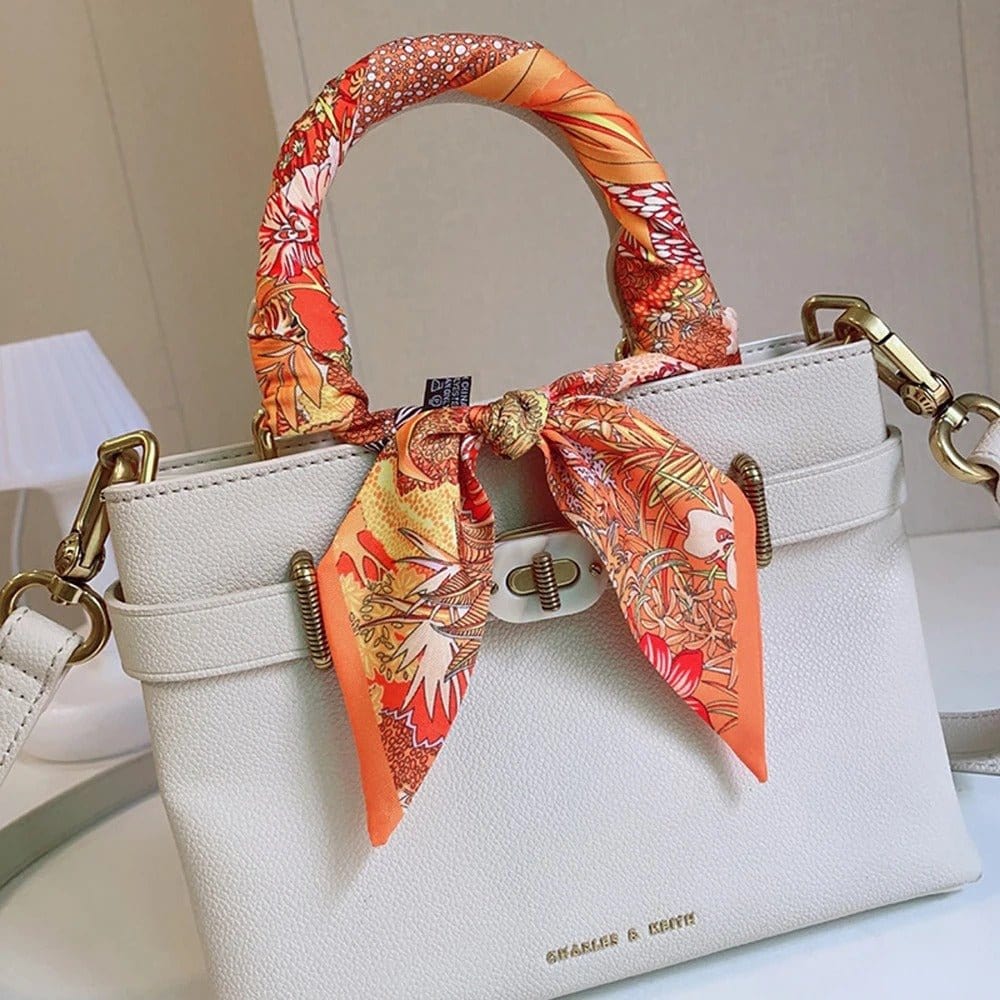 Foulard Ceinture Orange de Luxe et Chic