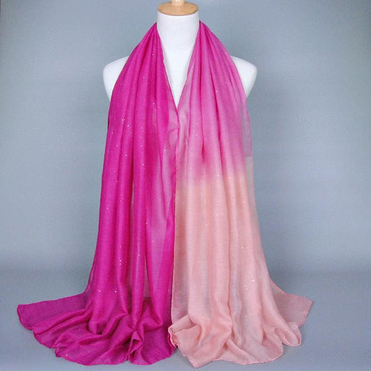 Foulard Éclat Dégradé Rose
