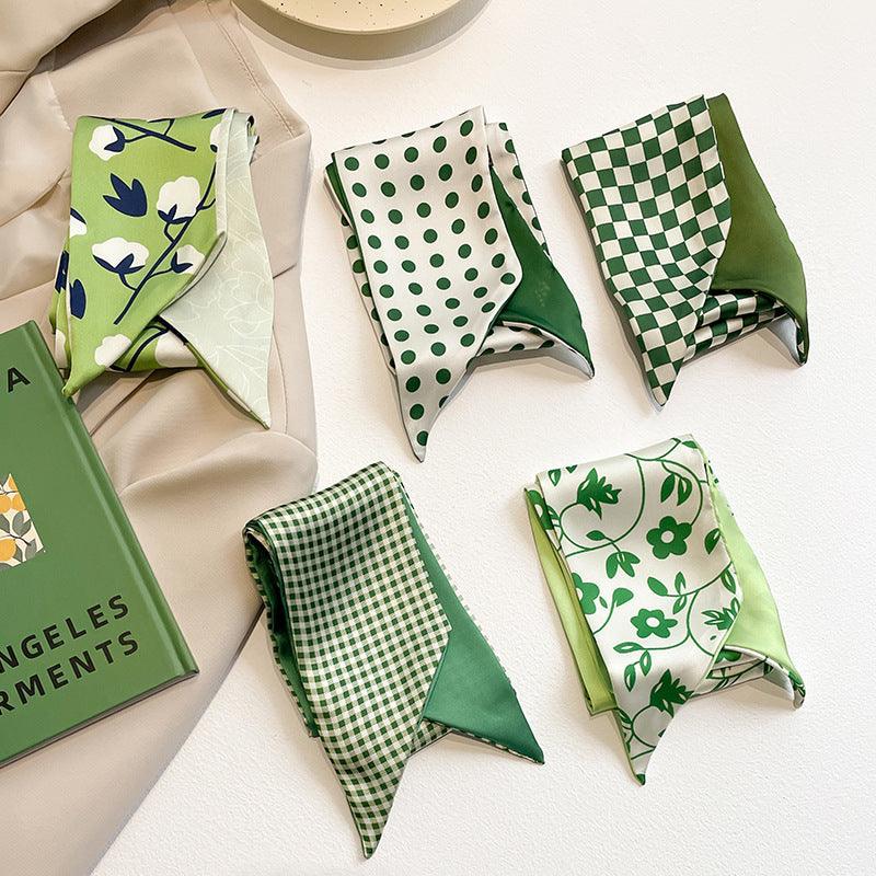 Foulard Vert Bande de Luxe