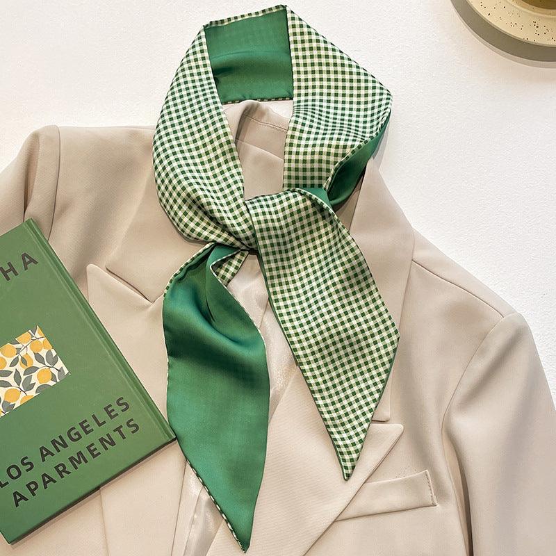 Foulard Vert Bande de Luxe