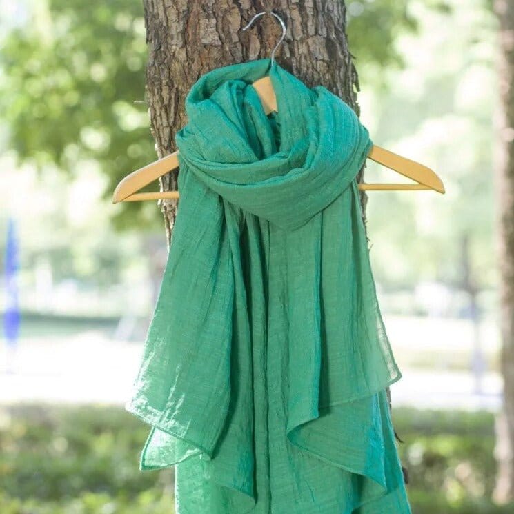 Foulard en coton de qualité supérieure, taille XL Vert