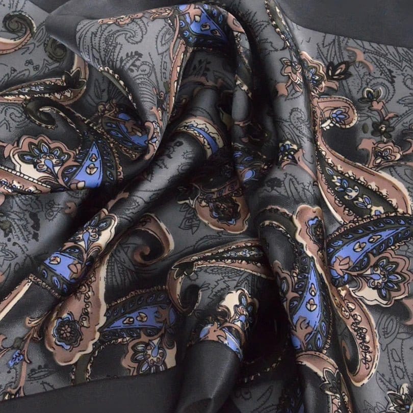 Foulard en Soie pour Homme avec Imprimé Floral