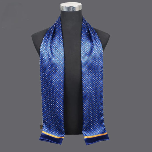 Foulard en Soie Homme Tendance & Design Bleu