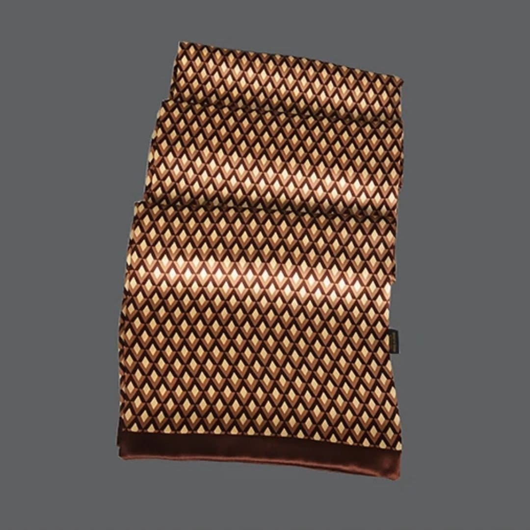 Foulard en Soie pour Homme - Motifs à Losanges