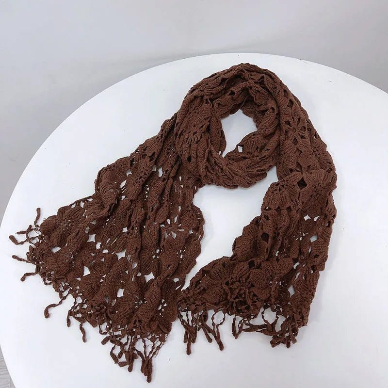 Foulard Femme Chic et Polyvalent Marron