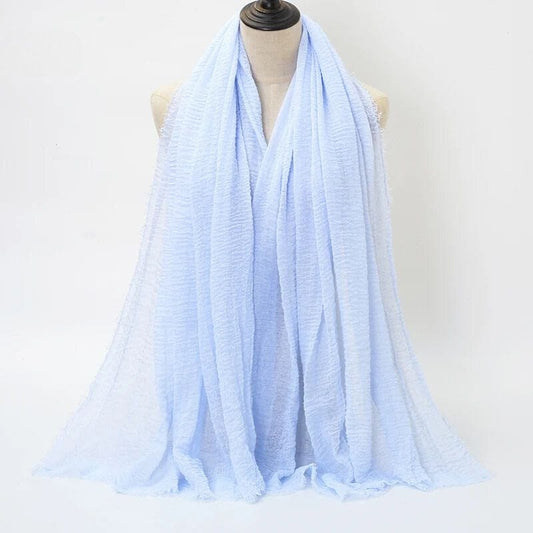 Foulard Femme en Coton Élégant Bleu