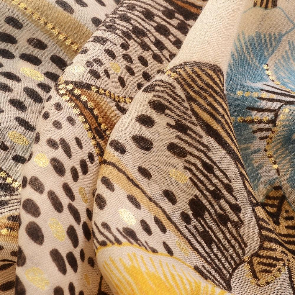 Foulard Floral de Luxe