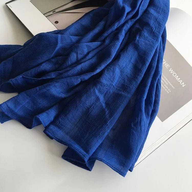 Foulard Bleu Saphir Monochrome