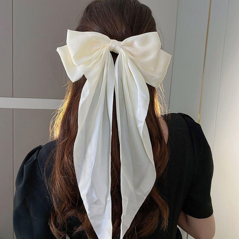 Foulard Pince à Cheveux Grand Nœud Papillon Glamour