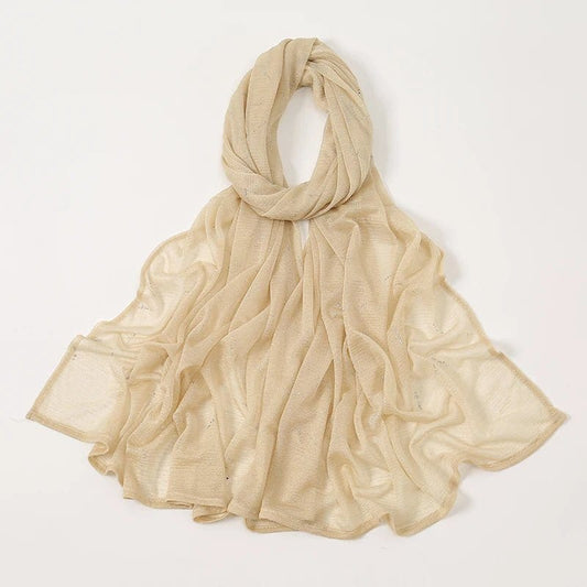 Foulard Strass élégant et à la mode Beige