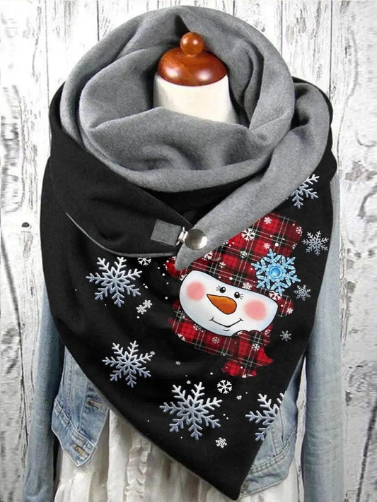 Imprimé de Noël | Snood Original Black / 150x75 cm