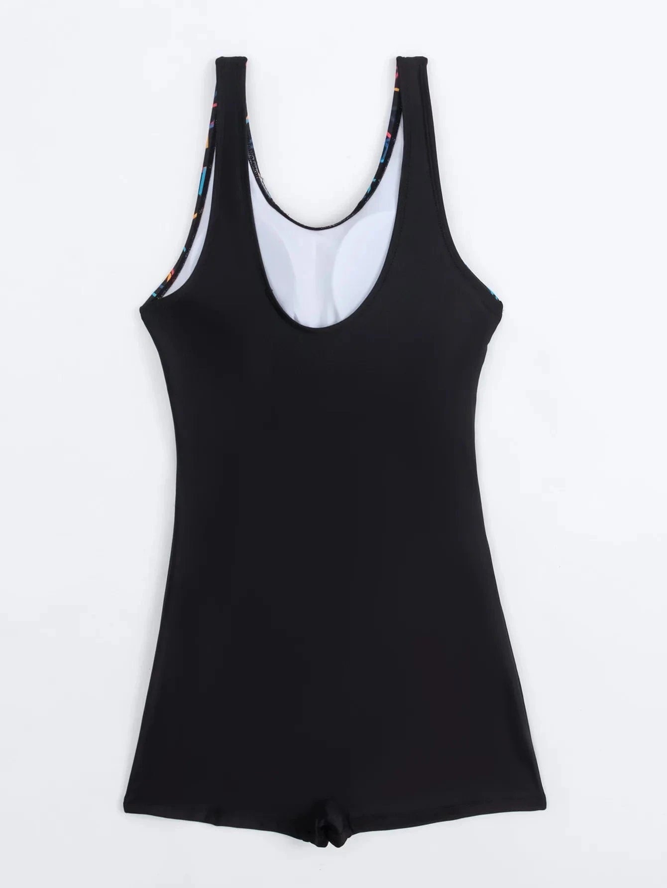 Maillot Une Pièce Sport Bleu Marine avec Motifs Géométriques – Élégance et Performance Assurée