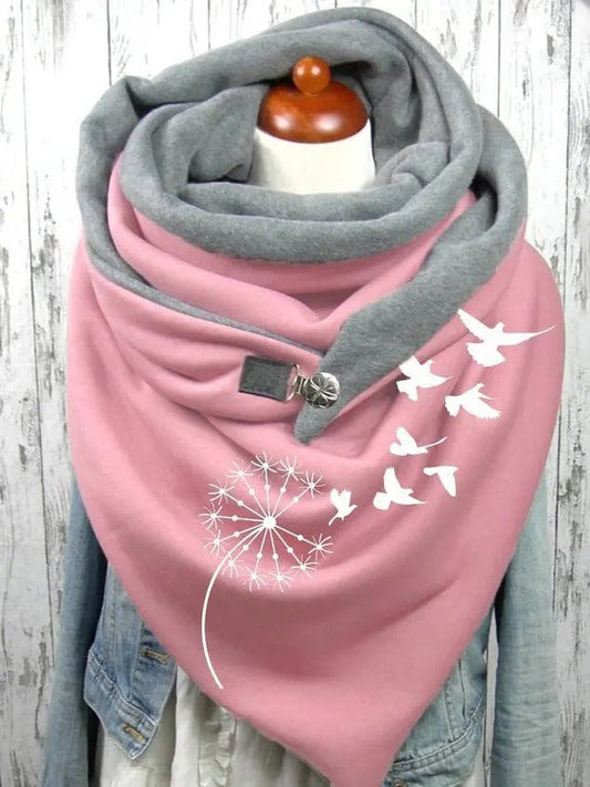 Motif Pissenlit | Snood Rose Rose / 150x75 cm