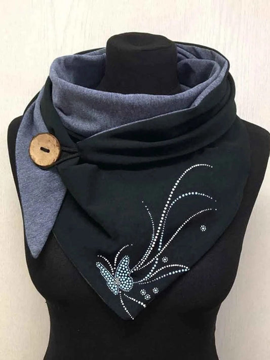 Papillon Artistique | Snood en Molleton Black / 135x50 cm