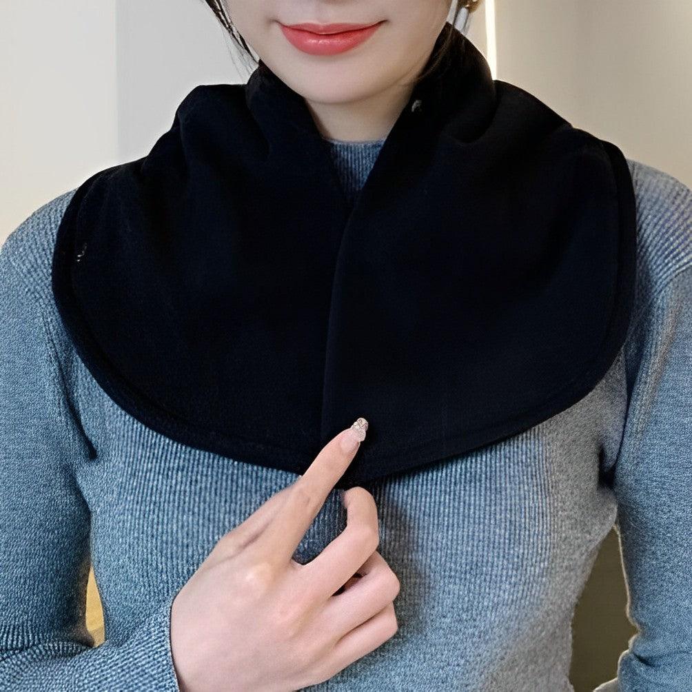 Snood doux avec boutons assortis